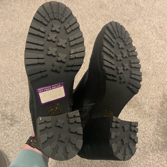 Size 10 Mix No. 6 Desco combat high heel lug sole booties EUC - Picture 4 of 6